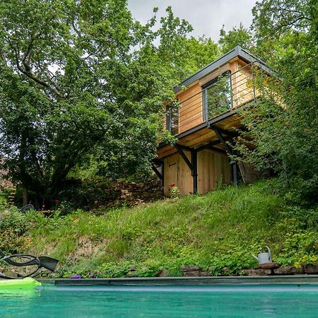 Le Moonloft Insolite Tiny-House Dans Les Arbres & 1 Seance De Sauna Pour 2 Avec Vue Panoramique Osenbach Buitenkant foto
