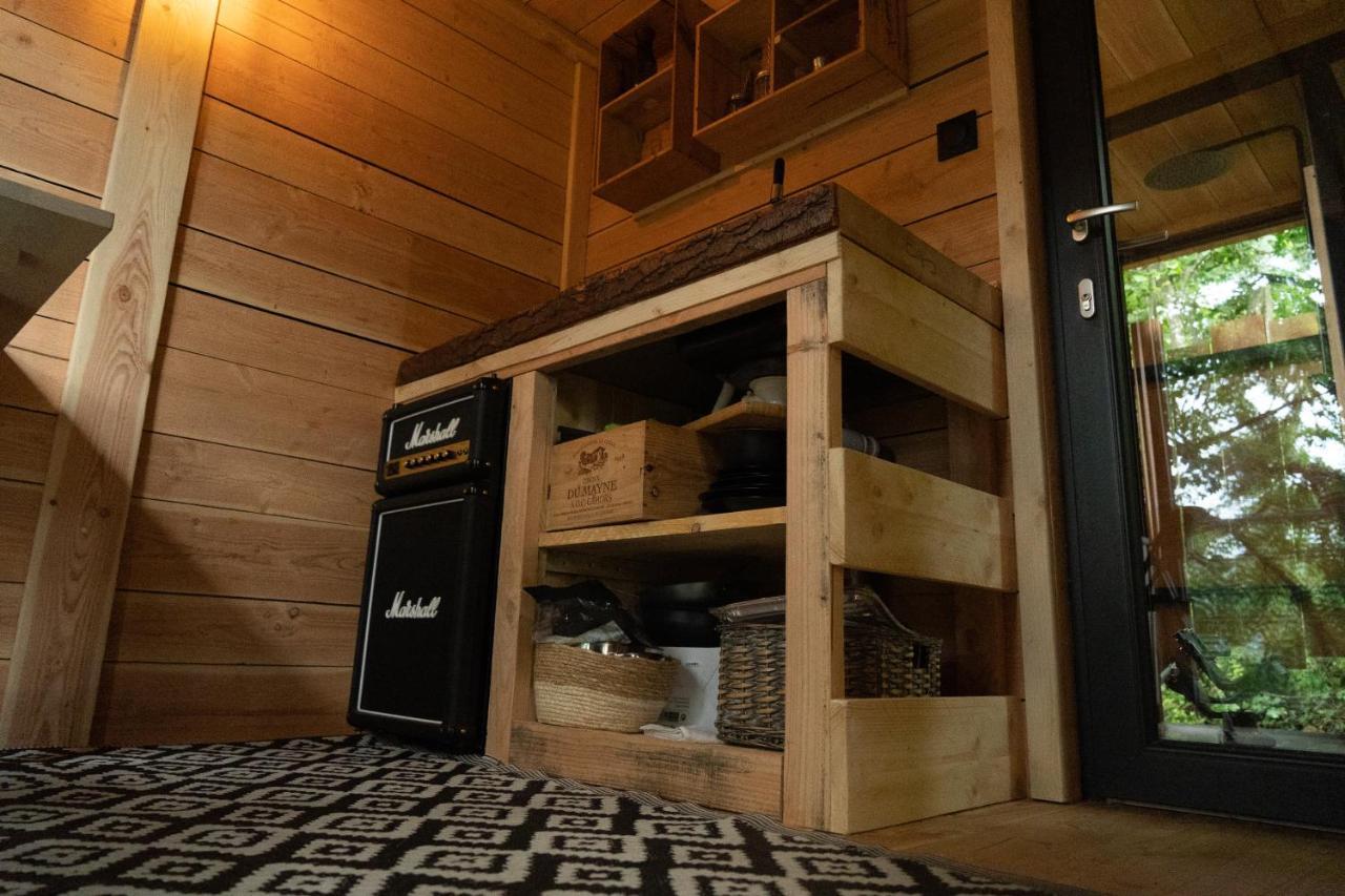 Le Moonloft Insolite Tiny-House Dans Les Arbres & 1 Seance De Sauna Pour 2 Avec Vue Panoramique Osenbach Buitenkant foto