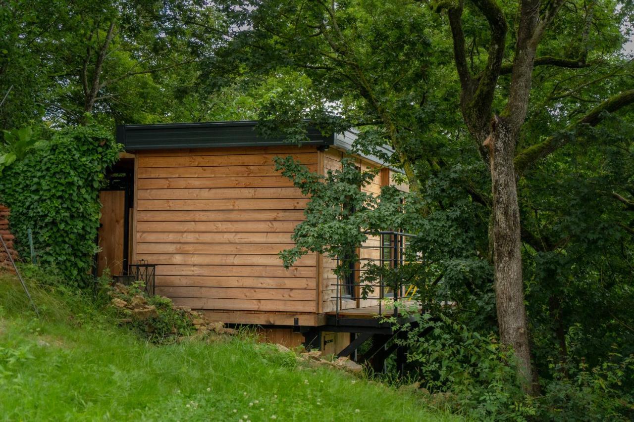 Le Moonloft Insolite Tiny-House Dans Les Arbres & 1 Seance De Sauna Pour 2 Avec Vue Panoramique Osenbach Buitenkant foto