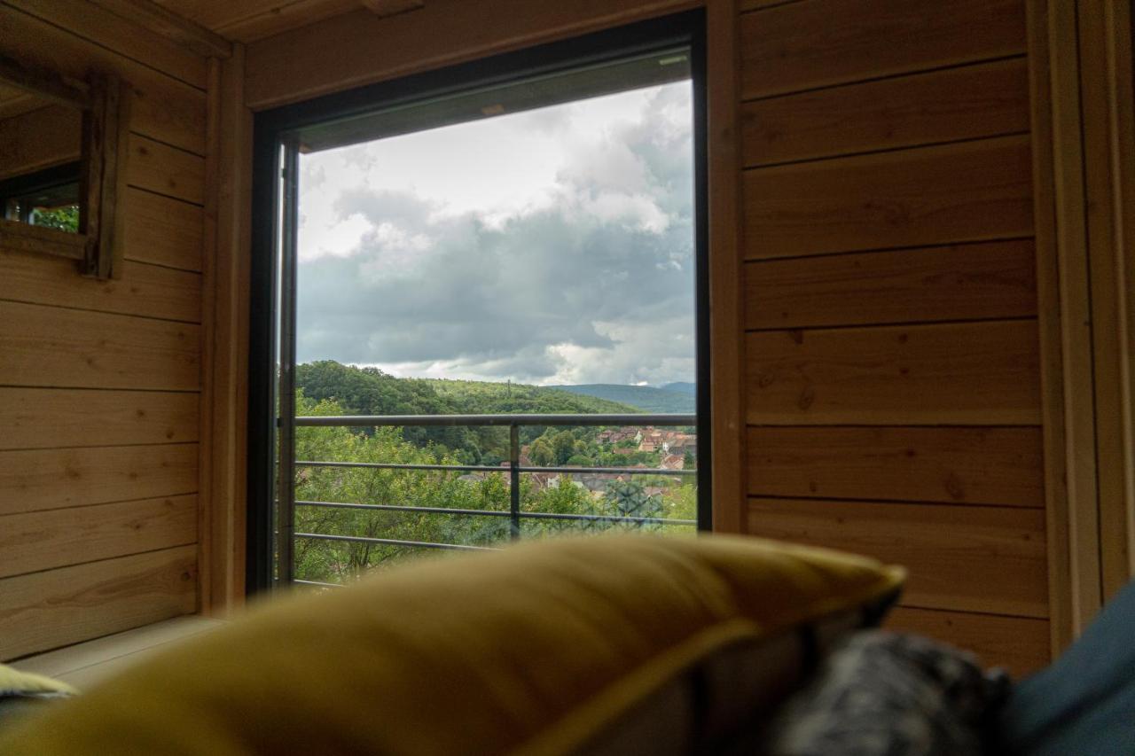 Le Moonloft Insolite Tiny-House Dans Les Arbres & 1 Seance De Sauna Pour 2 Avec Vue Panoramique Osenbach Buitenkant foto