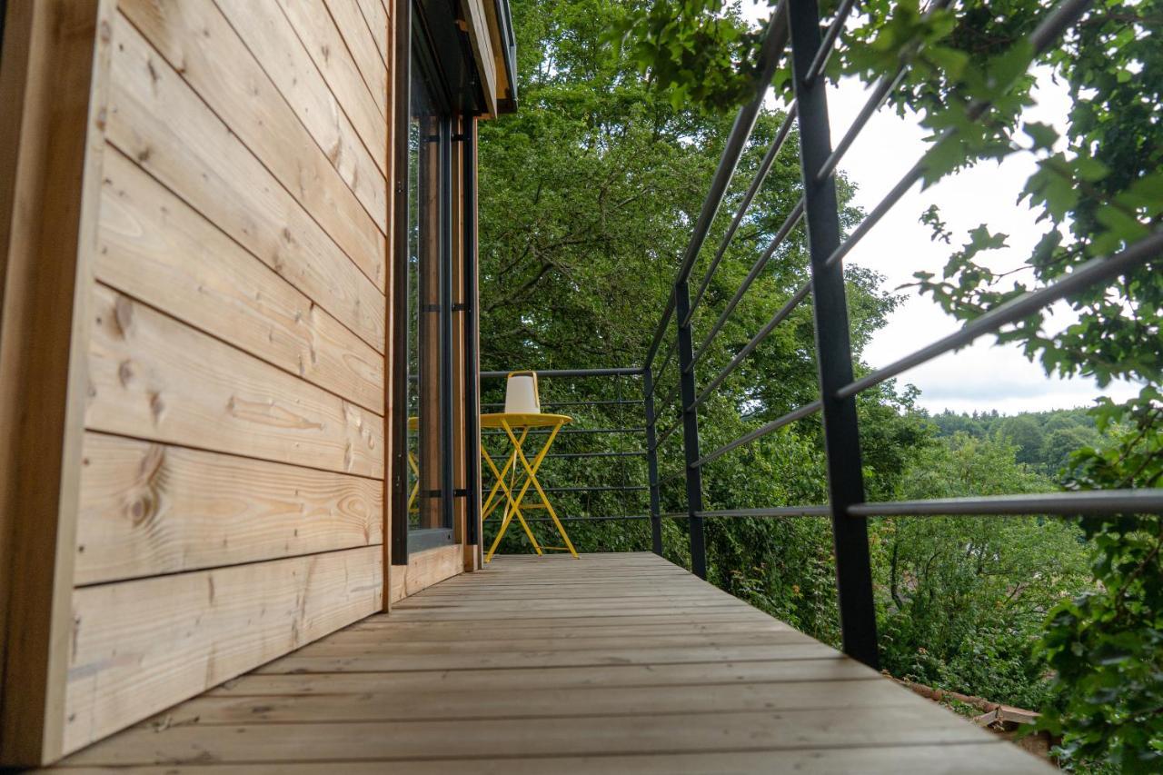 Le Moonloft Insolite Tiny-House Dans Les Arbres & 1 Seance De Sauna Pour 2 Avec Vue Panoramique Osenbach Buitenkant foto