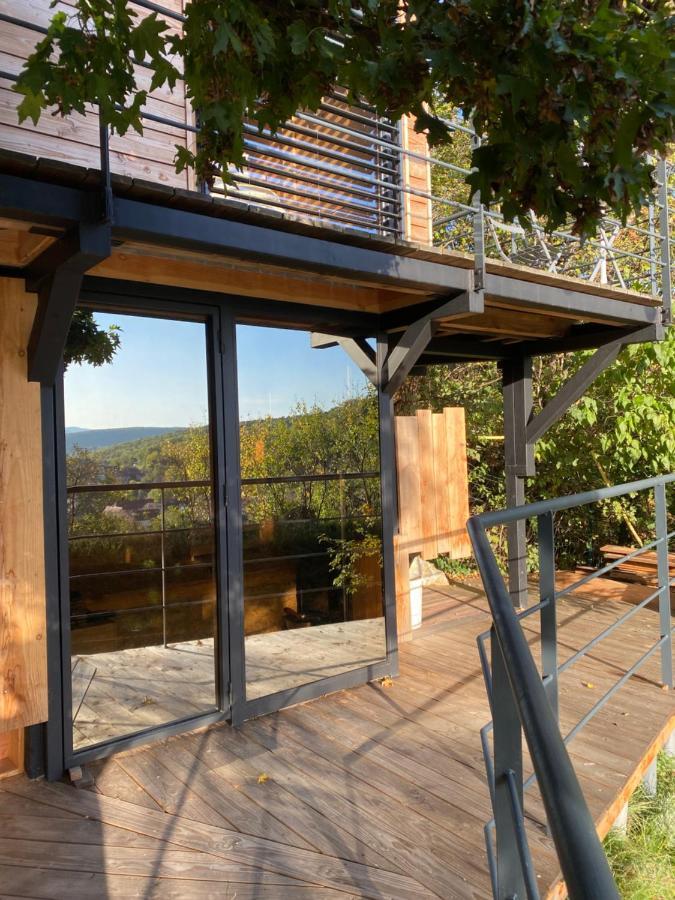Le Moonloft Insolite Tiny-House Dans Les Arbres & 1 Seance De Sauna Pour 2 Avec Vue Panoramique Osenbach Buitenkant foto